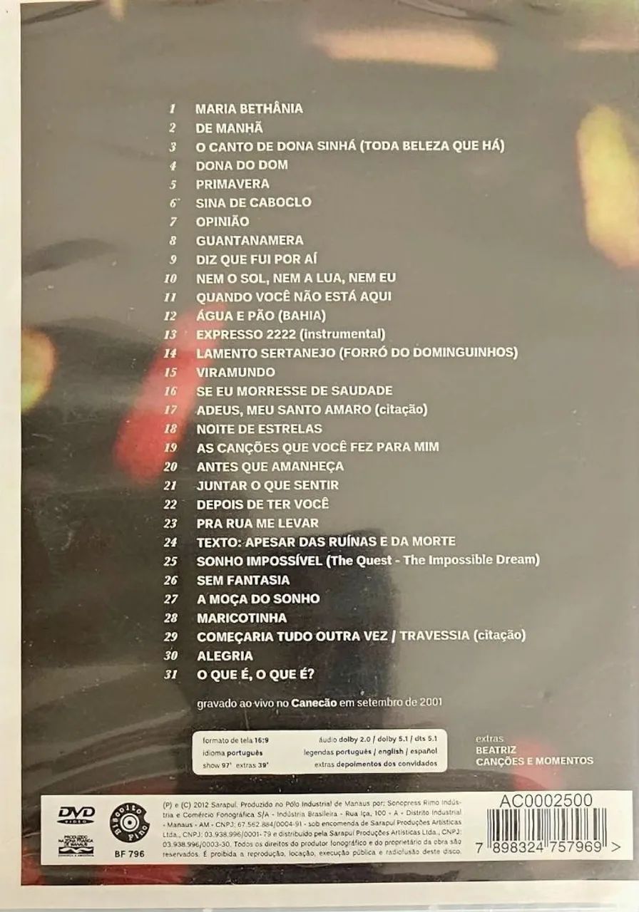 Maria Bethânia - Noite Luzidia - CD - Foto 2
