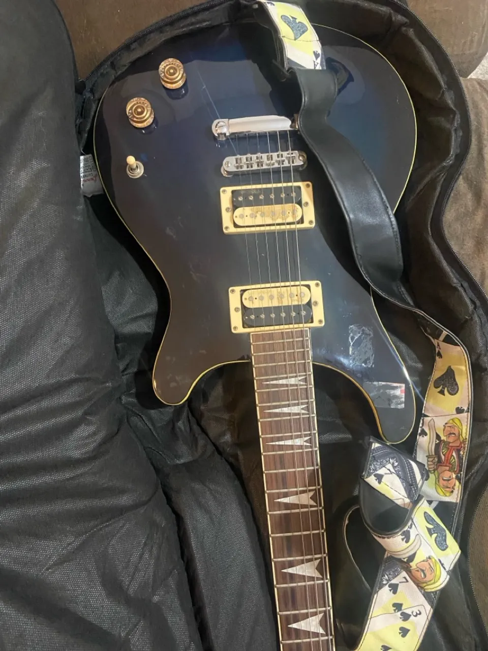 Guitarra Elétrica Les Paul Azul - Ótimo Estado