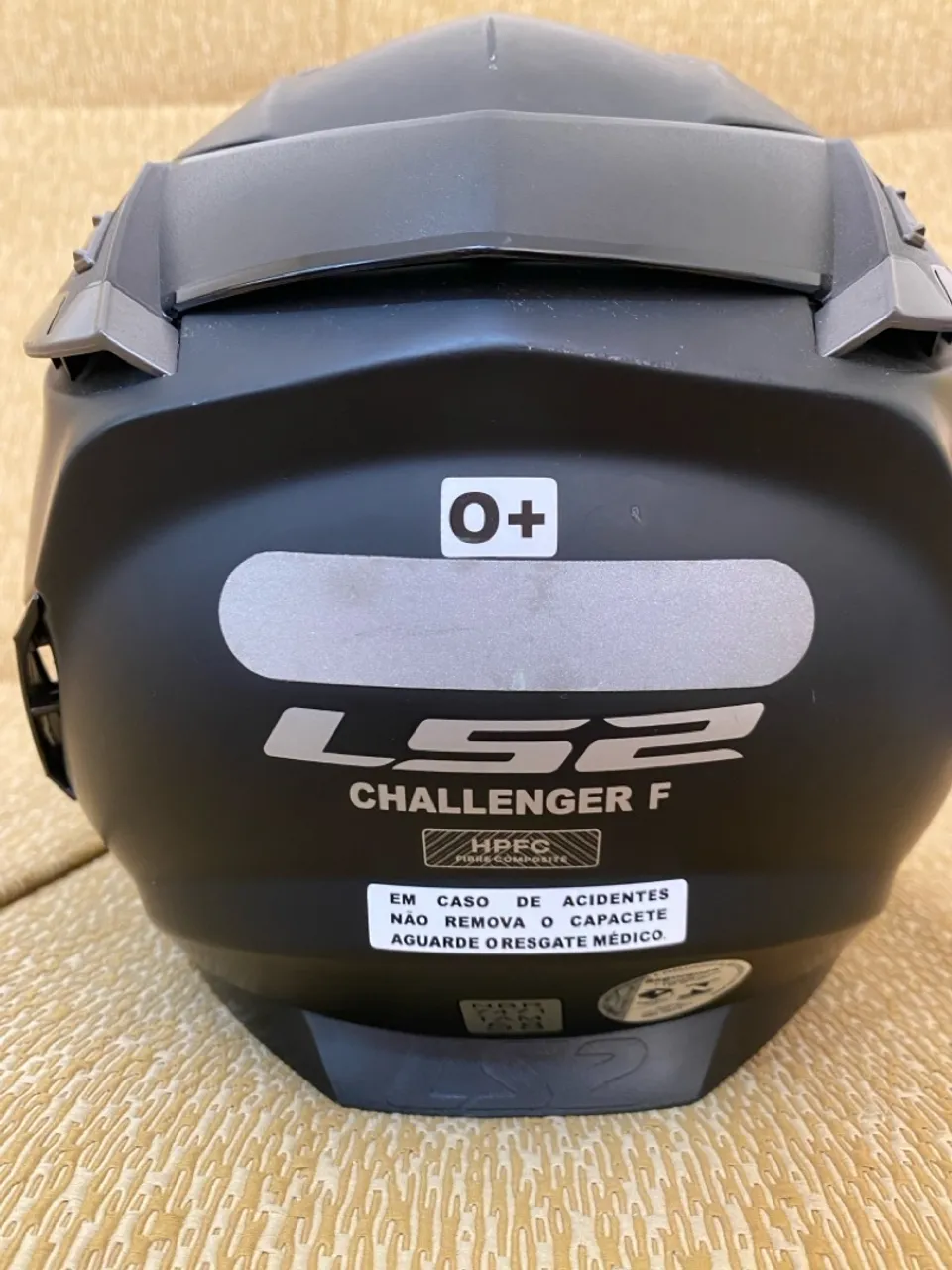 Capacete Ls2 Challenger Ff327 Monocolor Preto Fosco 58
