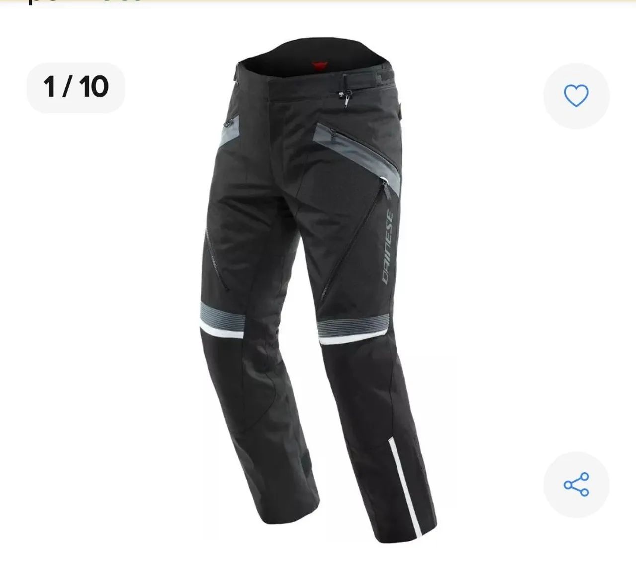 Calça de Moto Dainese D dry - Preta - Tamanho M - Foto 2