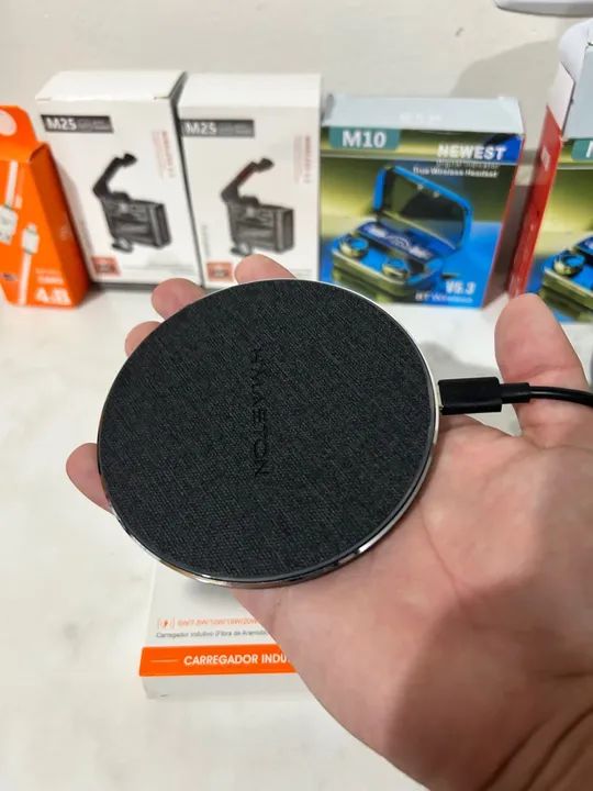 Carregador Sem Fio base rápida  - Foto 3