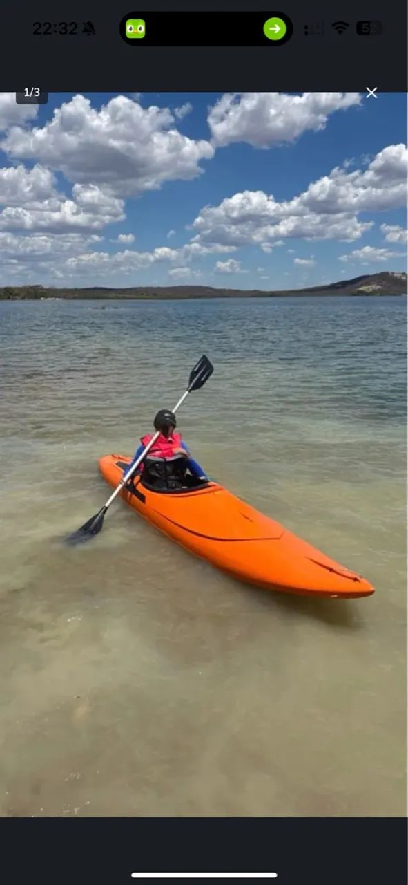 Caiaque esportivo/lazer de Fibra  para uma pessoa  - Foto 3
