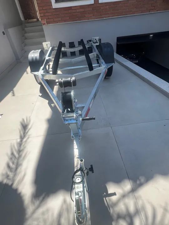Carretinha galvanizada jet 2025 zero, pego sua usada na troca !! . - Foto 4