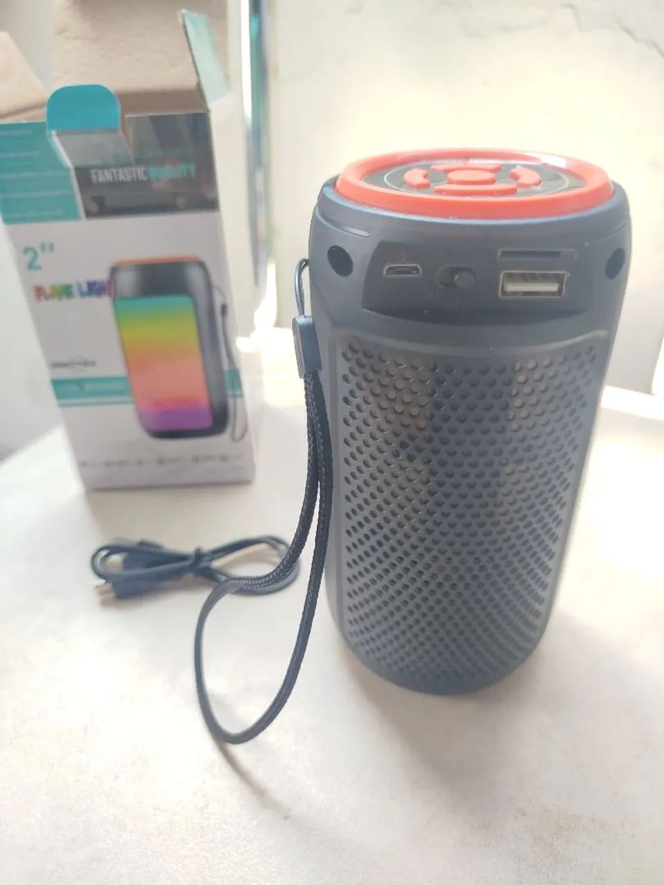 Caixinha de Som Bluetooth GREATNICE 14cm (PIX, DINHEIRO E CARTÃO) - Foto 4