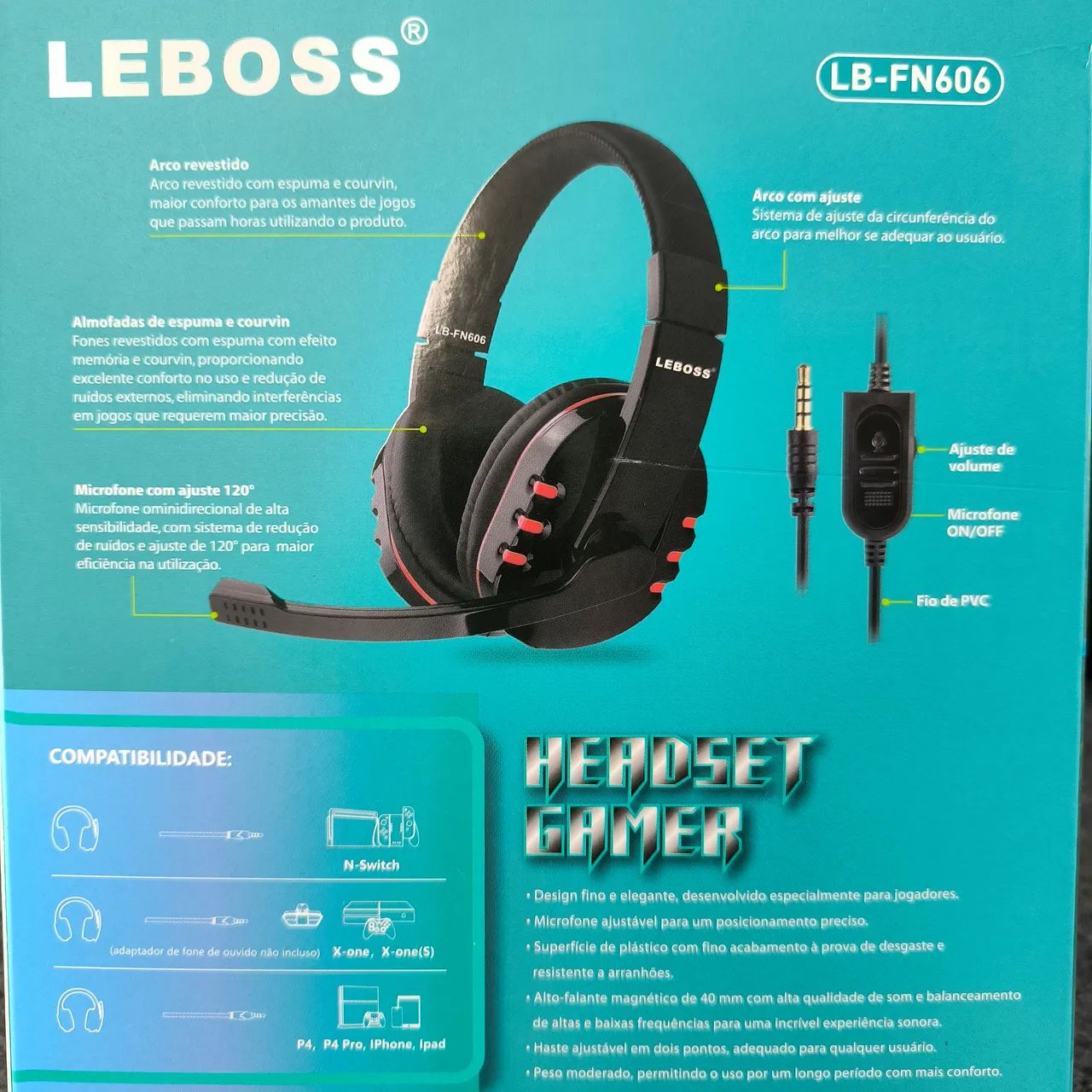 Headset Gamer - Para PS4 e N-Switch - Foto 2