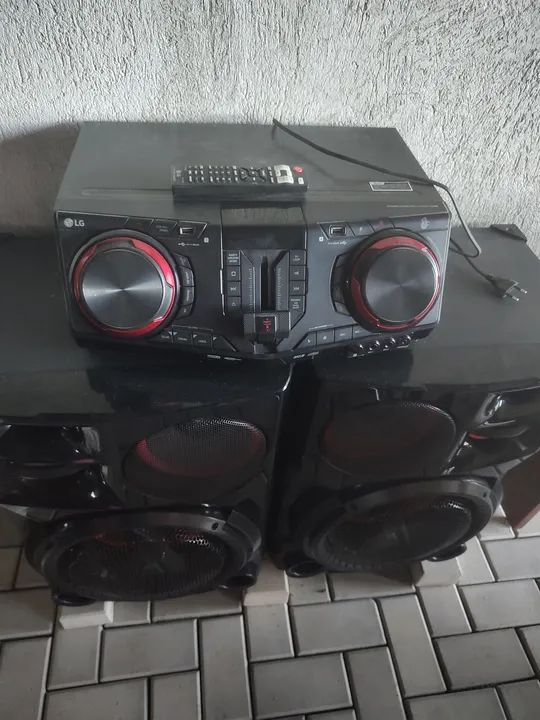 Som LG com caixa de som