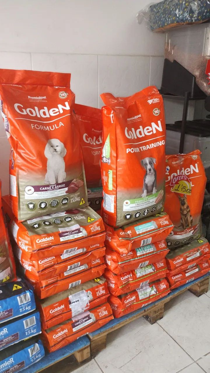 Ração Golden para Cães - Vários Sabores 1/3/10 e 15kg e Tamanhos