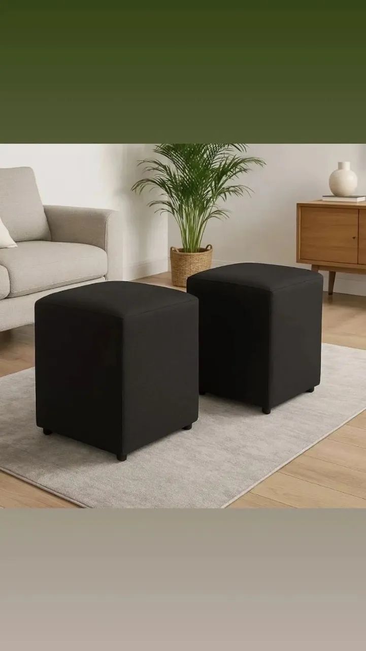 Conjunto de puffs quadrados  - Foto 2