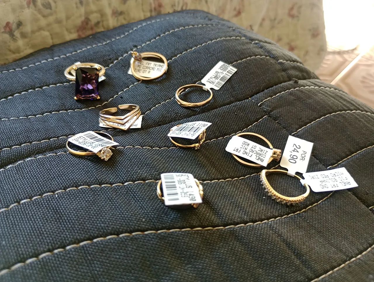 Semi jóias com banho de ouro e prata - Foto 5