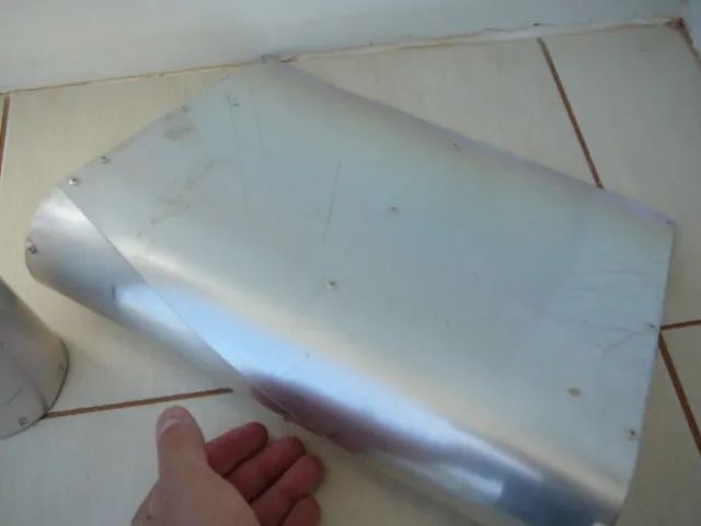 3 pás para gerador eólico vertical - em alumínio - artesanal - Foto 3