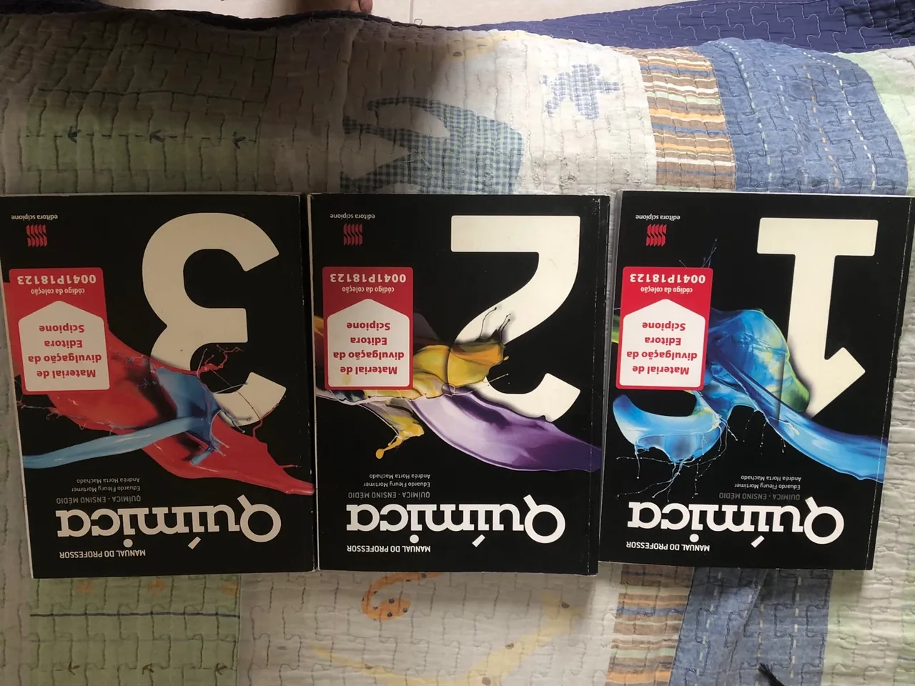 Livros Química - Ensino Médio (Volumes 1, 2 e 3)