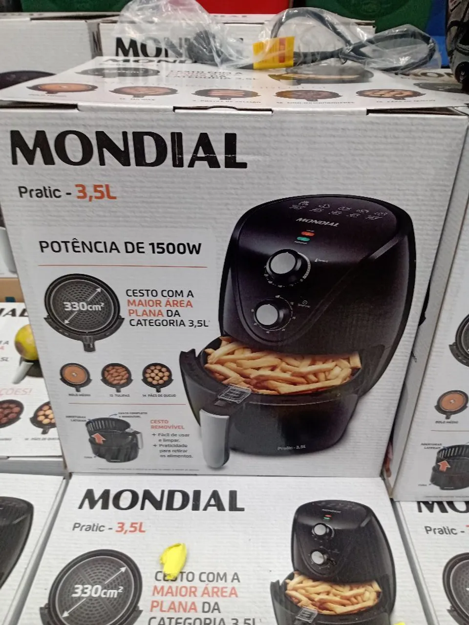 Fritadeira Elétrica Mondial Pratic 3,5L - Nova