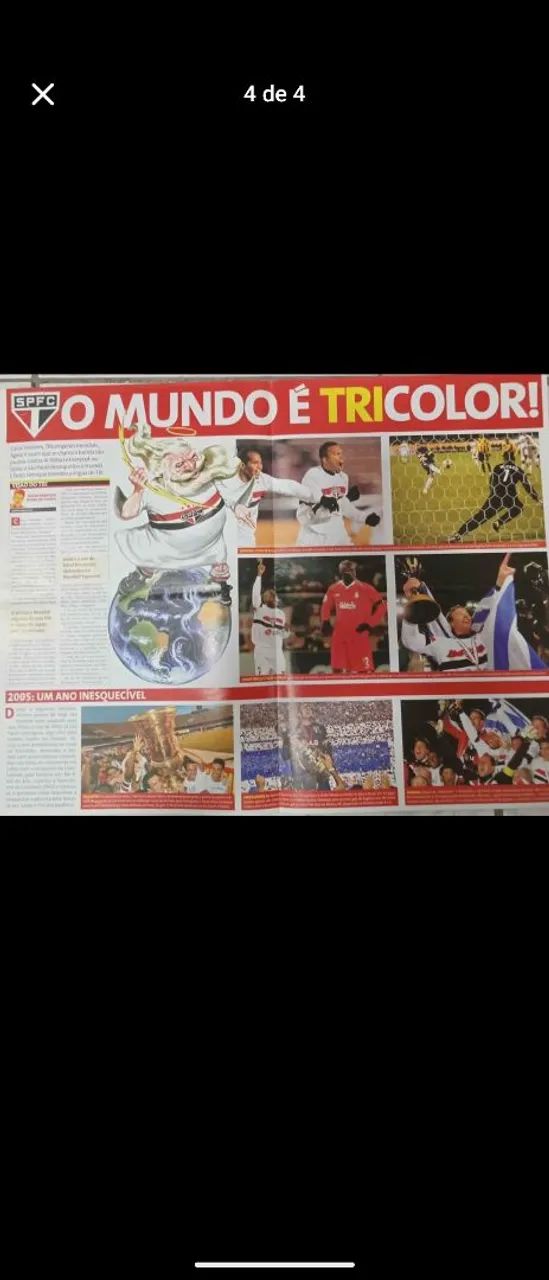 Poster Lance São Paulo Tri Campeão Mundial 2005 - Foto 4