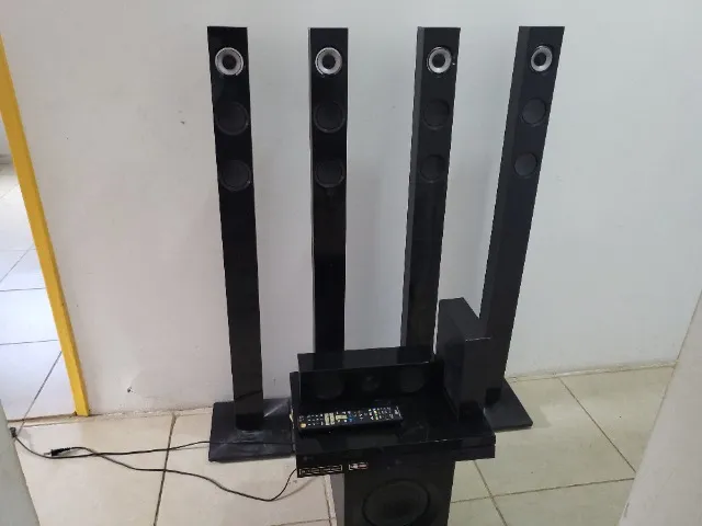 V/T Home Theater LG 1100w com defeito, liga mas fica com uma mensagem de erro na tela