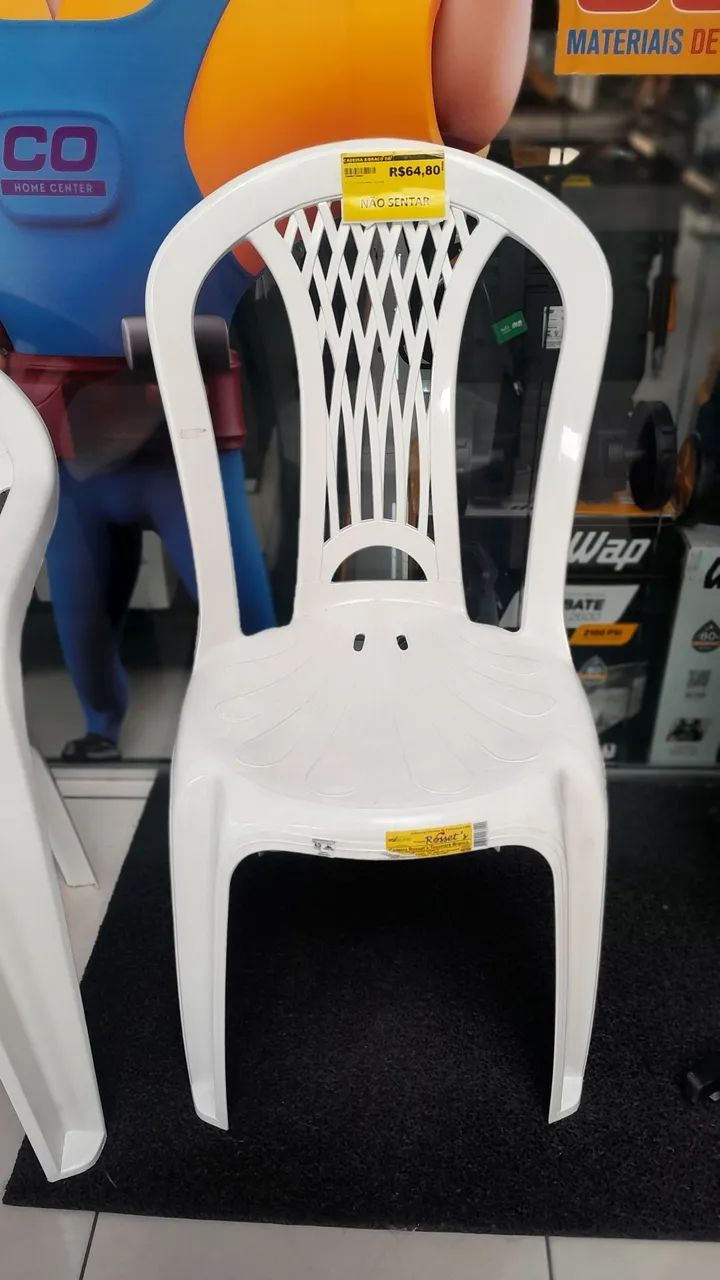 Cadeira sem braço br por R$64,80