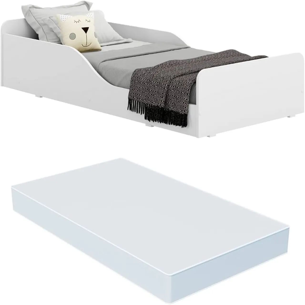 Cama Montessoriana Branca com colchão - Ótimo estado