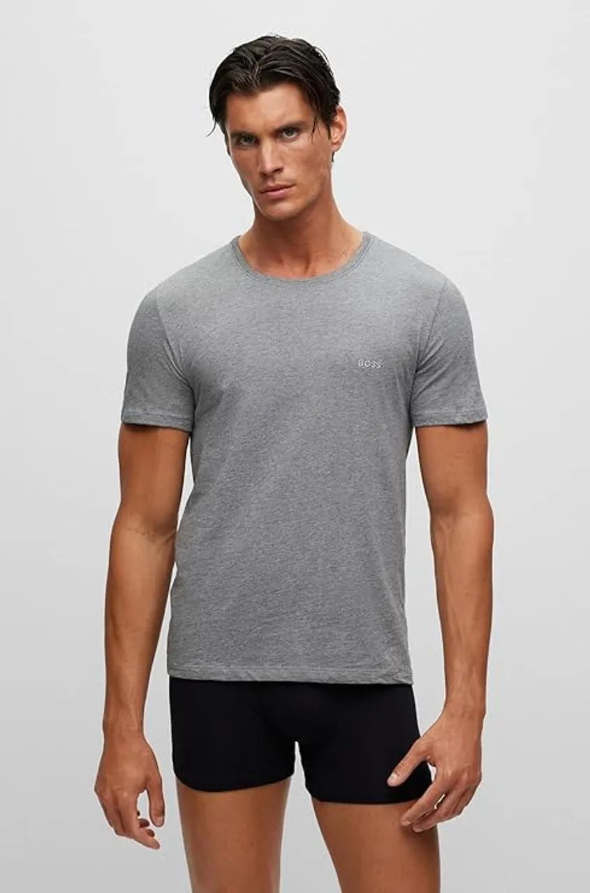Pacote com 3 Camisetas HUGO BOSS masculinas - Foto 4