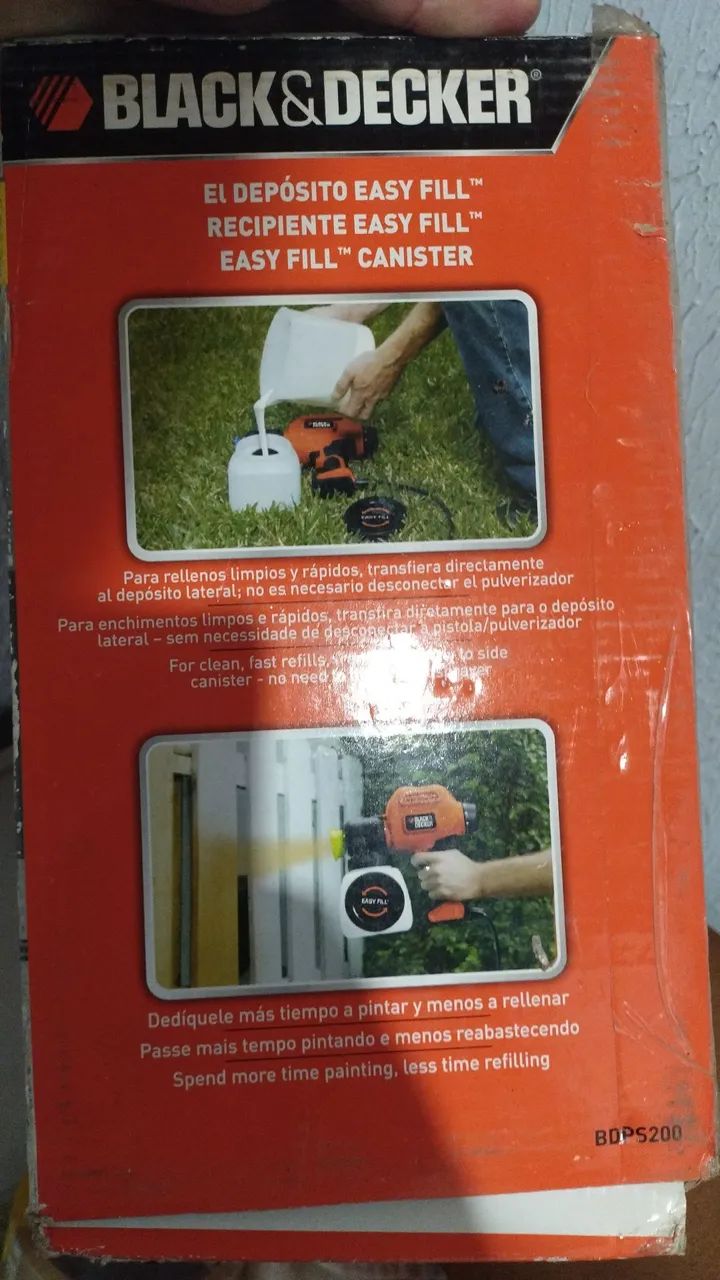 Pistola de Pintura Elétrica Black & Decker BDPS200 - Foto 2