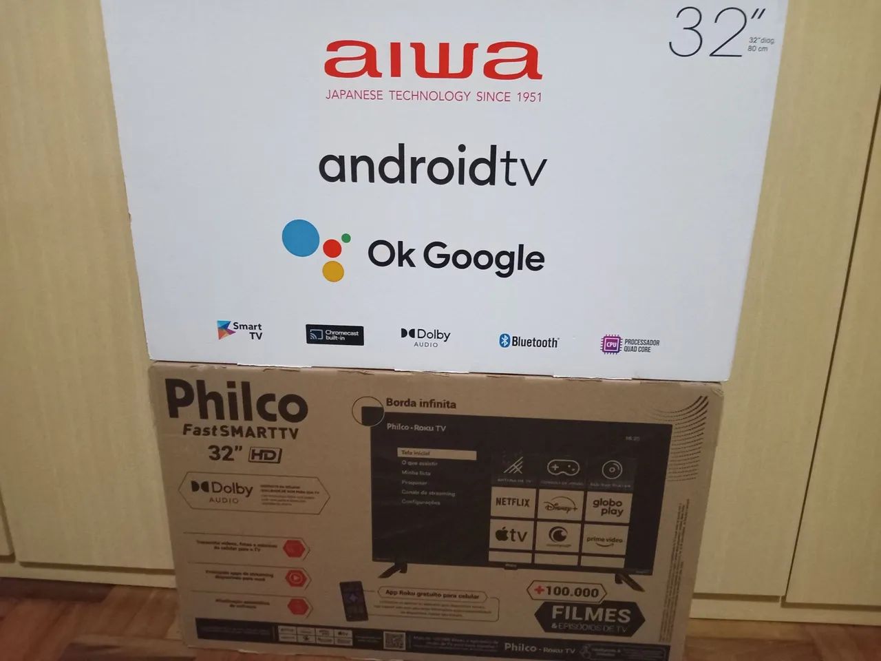 Caixas vazias para transportar Tvs de 32 pol