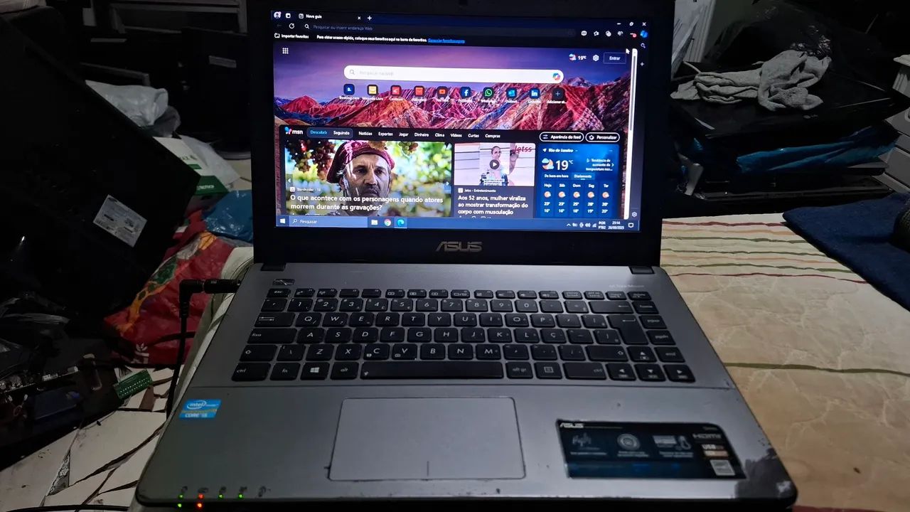 Notebook Asus X450C, com Core i5-3317U 1.70GHz, 10gb ram, ssd 120gb e tela 14" - Foto 4