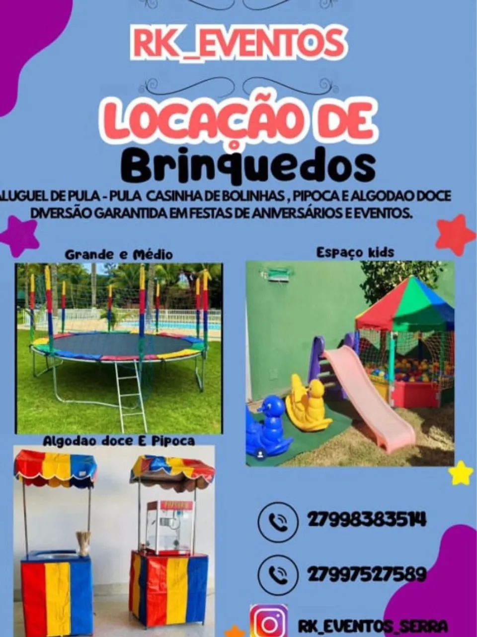 Aluguel de brinquedos 