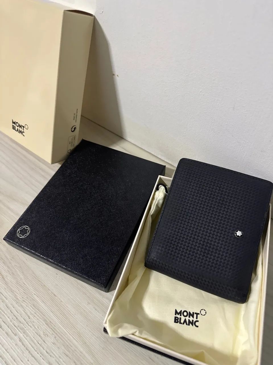 Carteira Montblanc Carbon Fiber - Original