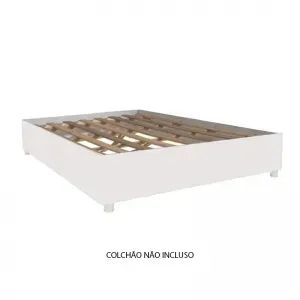 Cama Casal Clara Branco Carioca - Entrega Rápida!  - Foto 2
