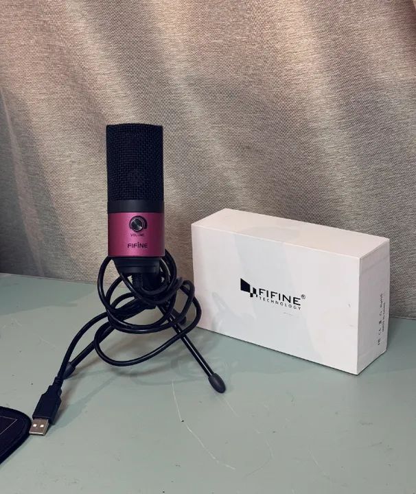 Microfone CONDENSADOR Fifine k669 para Streaming e Gravações - Foto 3