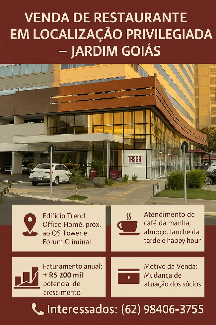 Restaurante à venda no Jardim Goiás - ponto consolidado