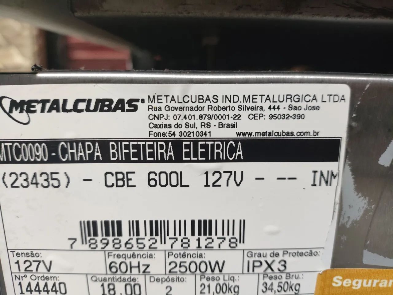 Chapa bifeira metalcubas  - Foto 4