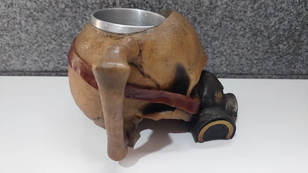 Caneca Caveira com Máscara de Gás - Foto 6