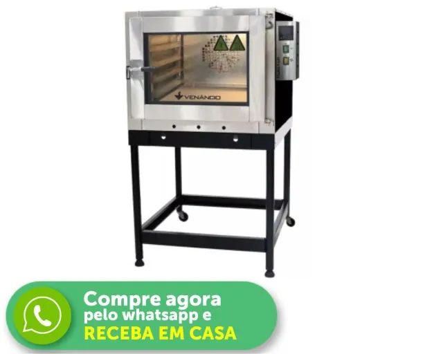 Forno Turbo a Gás 5 Esteiras Venâncio FVT5 Monofásico 127V Novo