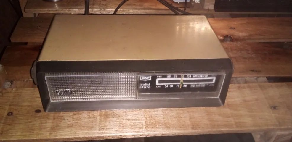 Rádio Relógio Antigo Original Semp Solid State Funcionando vintage colecionador