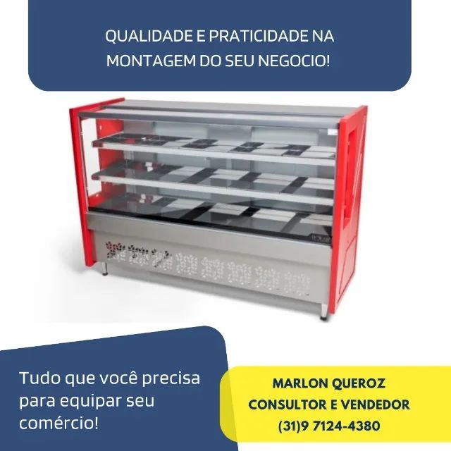 Balcão de Açougue Avícola 1,75M Vermelho 