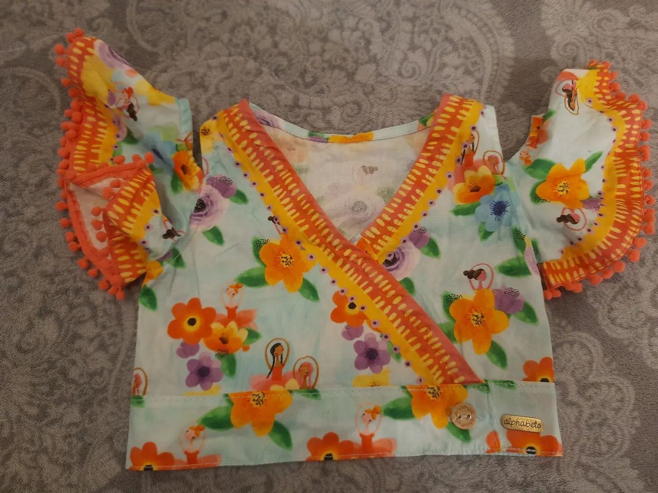 Conjunto de roupas infantis estilosas marca Alphabeto - Foto 4