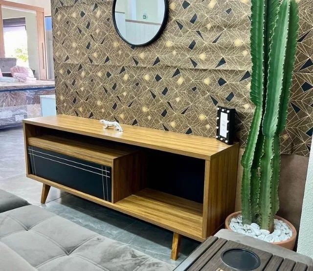 Rack Bancada 1 Porta para Televisão até 60 Polegadas (Novo) Entrega Grátis!  - Foto 2