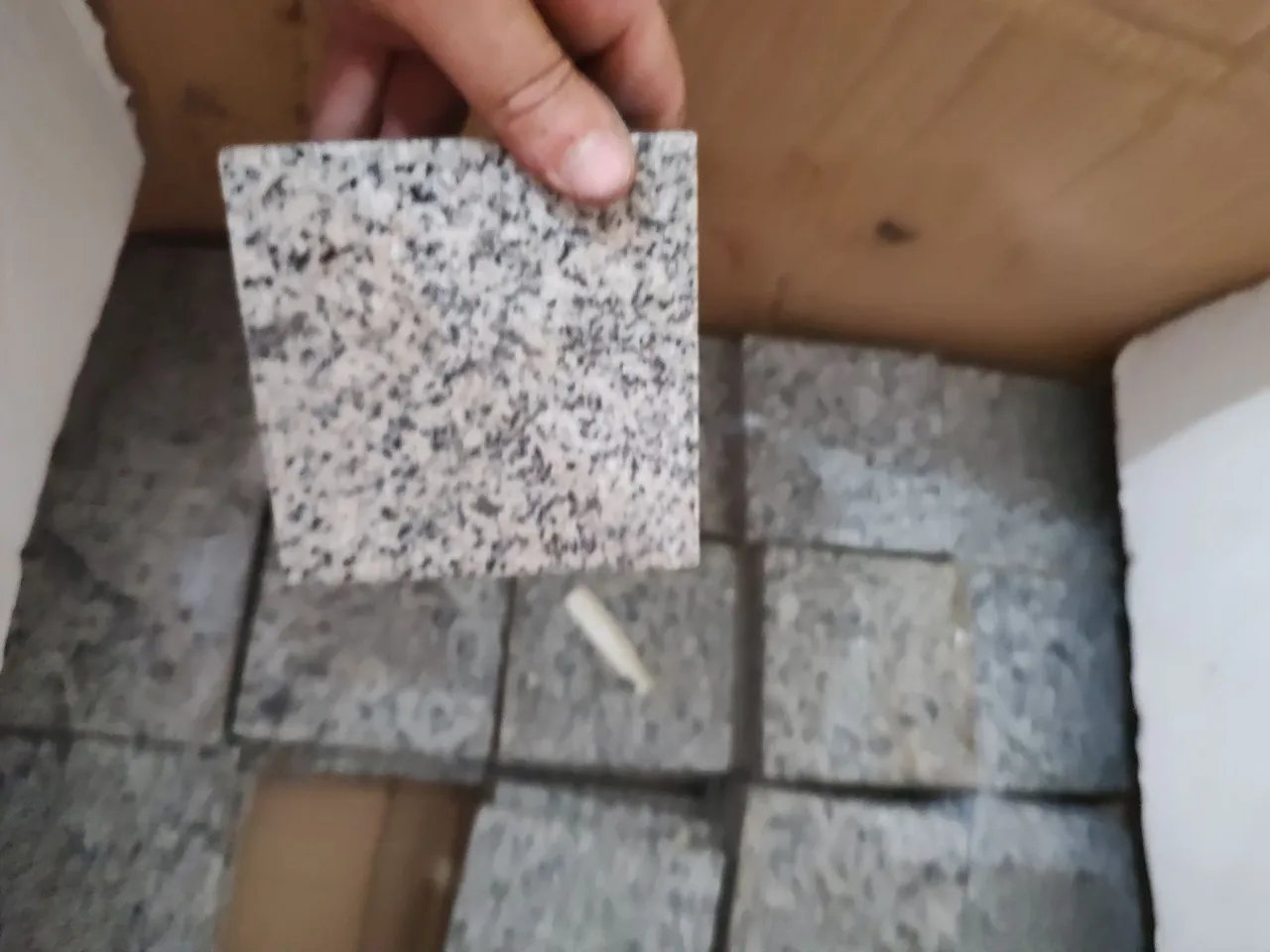 Peças de granito para detalhe