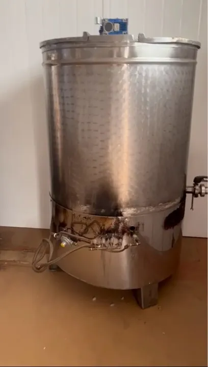 Tanque Concentrador , Pasteurizador, Homogenizador feito em aço inox 304 com batedor