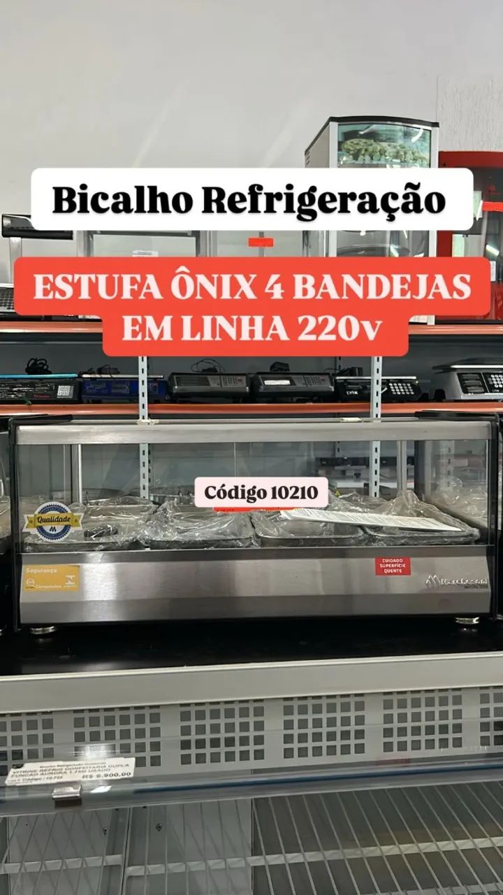 ESTUFA ONIX 4 BANDEJAS EM LINHA 220V