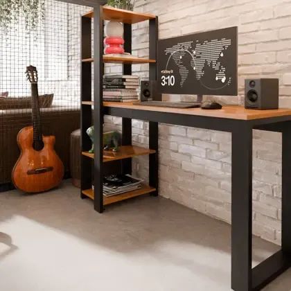Mesa Escrivaninha Home Office NOVA - Foto 3