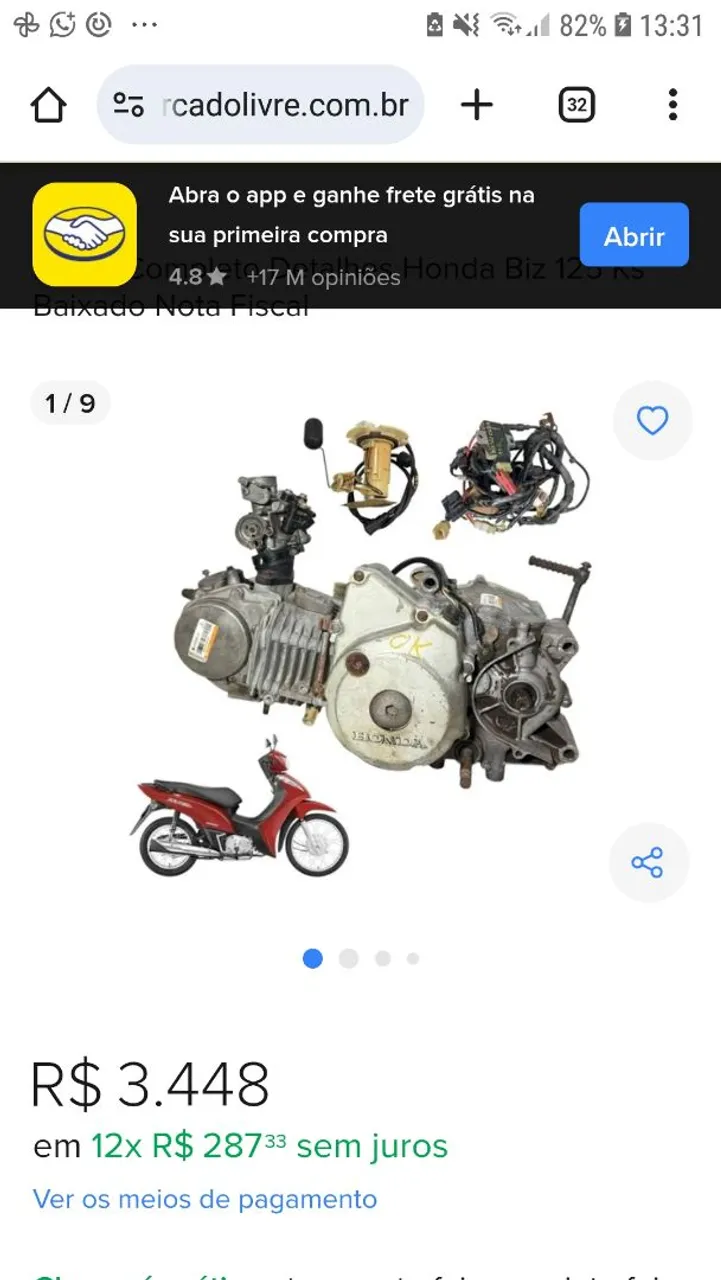 Motor Honda Biz 125 2023