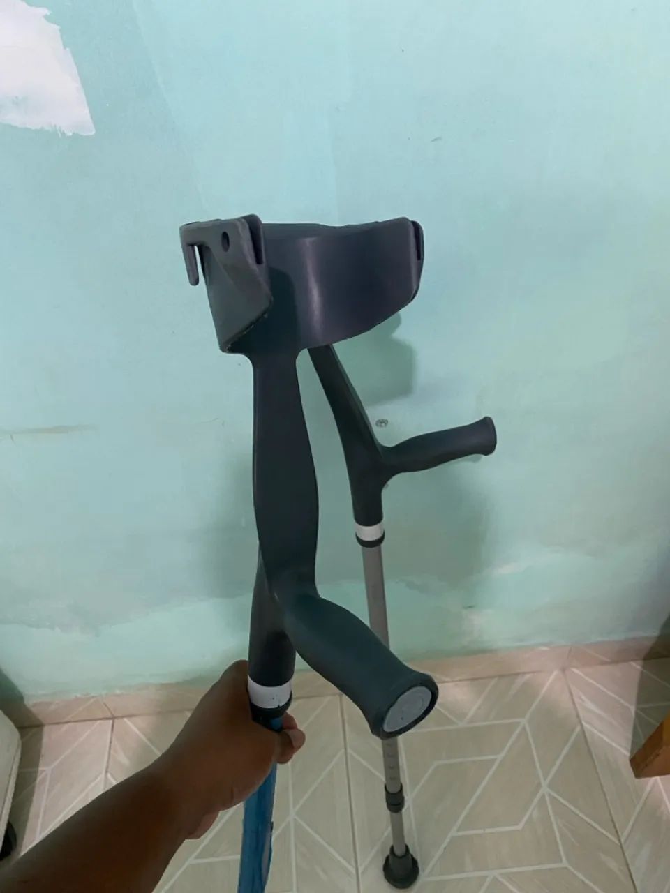 Muletas para auxiliar na locomoção