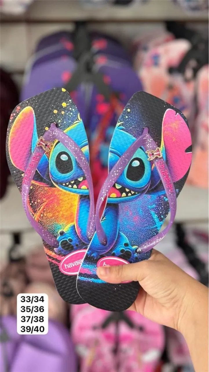 STITCH NOVAS HAVAIANAS POR R$29 O PAR