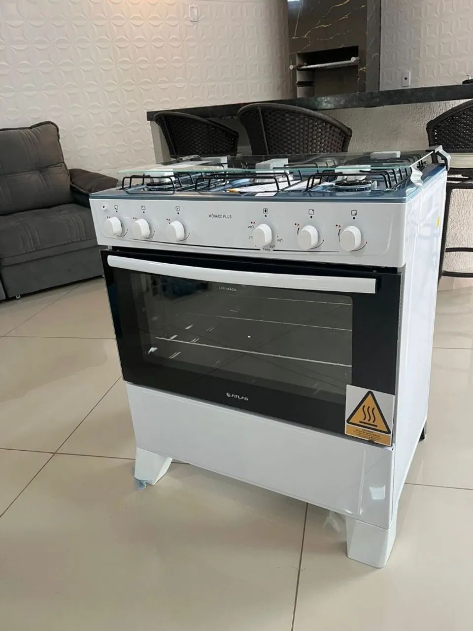 Fogão Atlas Mônaco Plus 5 Bocas - Novo - Foto 3