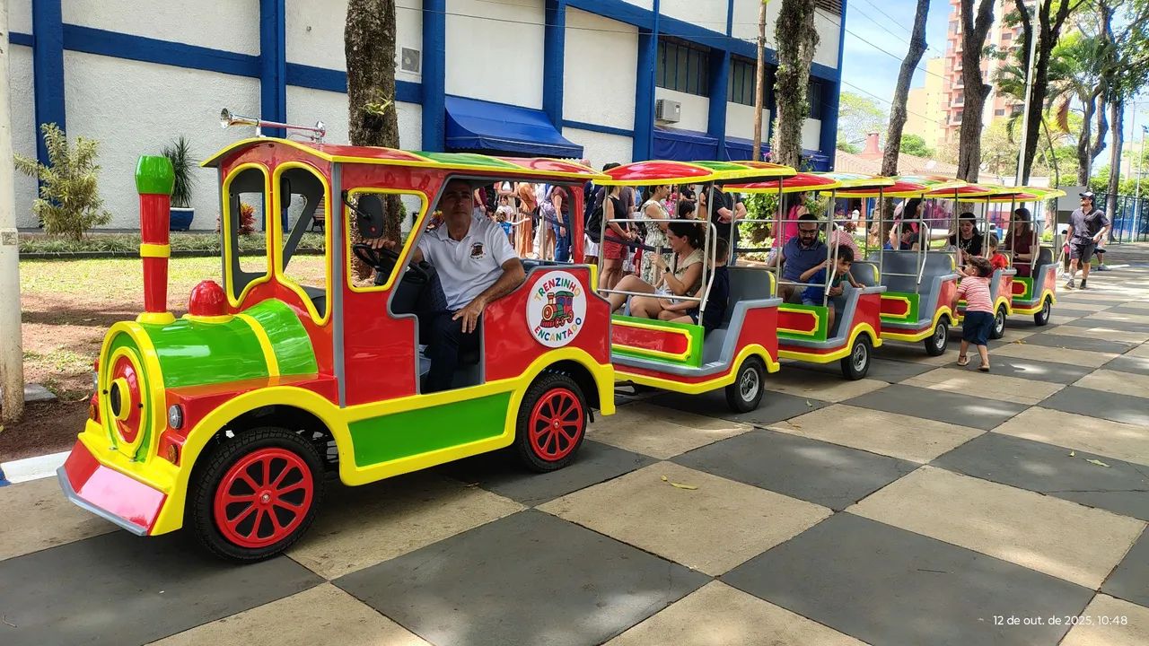 Mini trenzinho motorizado , mini Maria fumaça ,Trem da Alegria , trenzinho - Foto 2