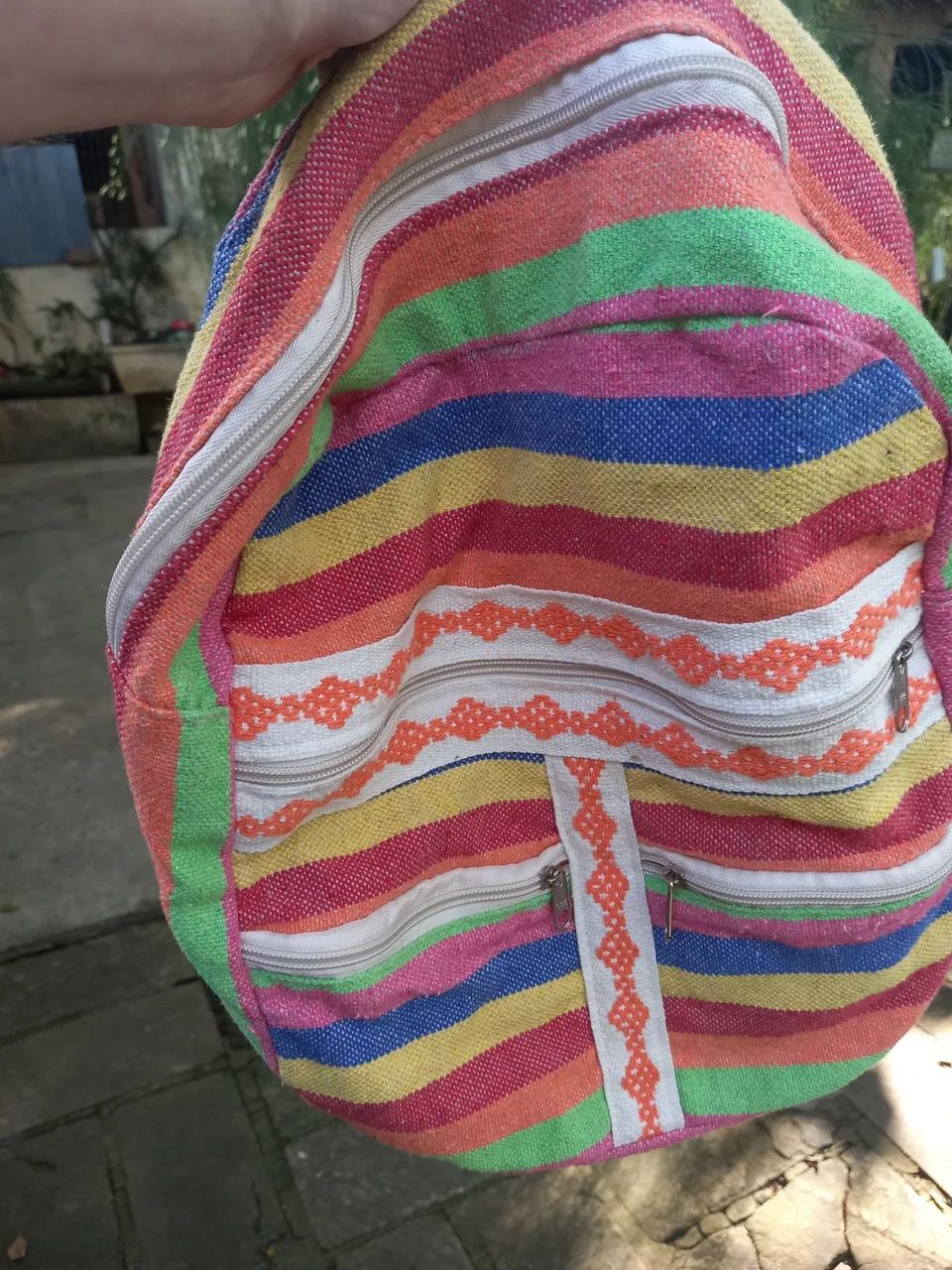 Mochila colorida estilo étnico - Foto 2