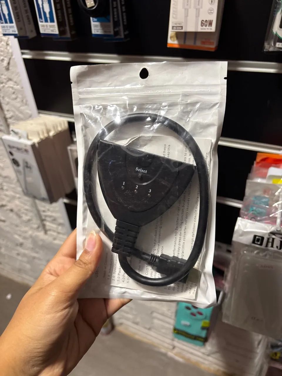 Switch HDMI com 3 Entradas