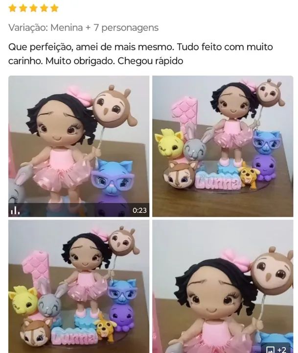 Topo de bolo biscuit, personalizados pra festas  - Foto 5