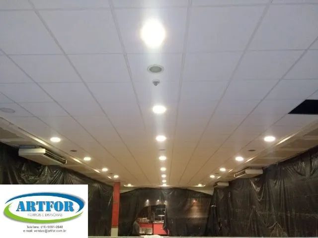 Forros Modulares Artfor, Empresa Especializada em Forro Modulares Isopor, Lã Vidro Mineral - Foto 4