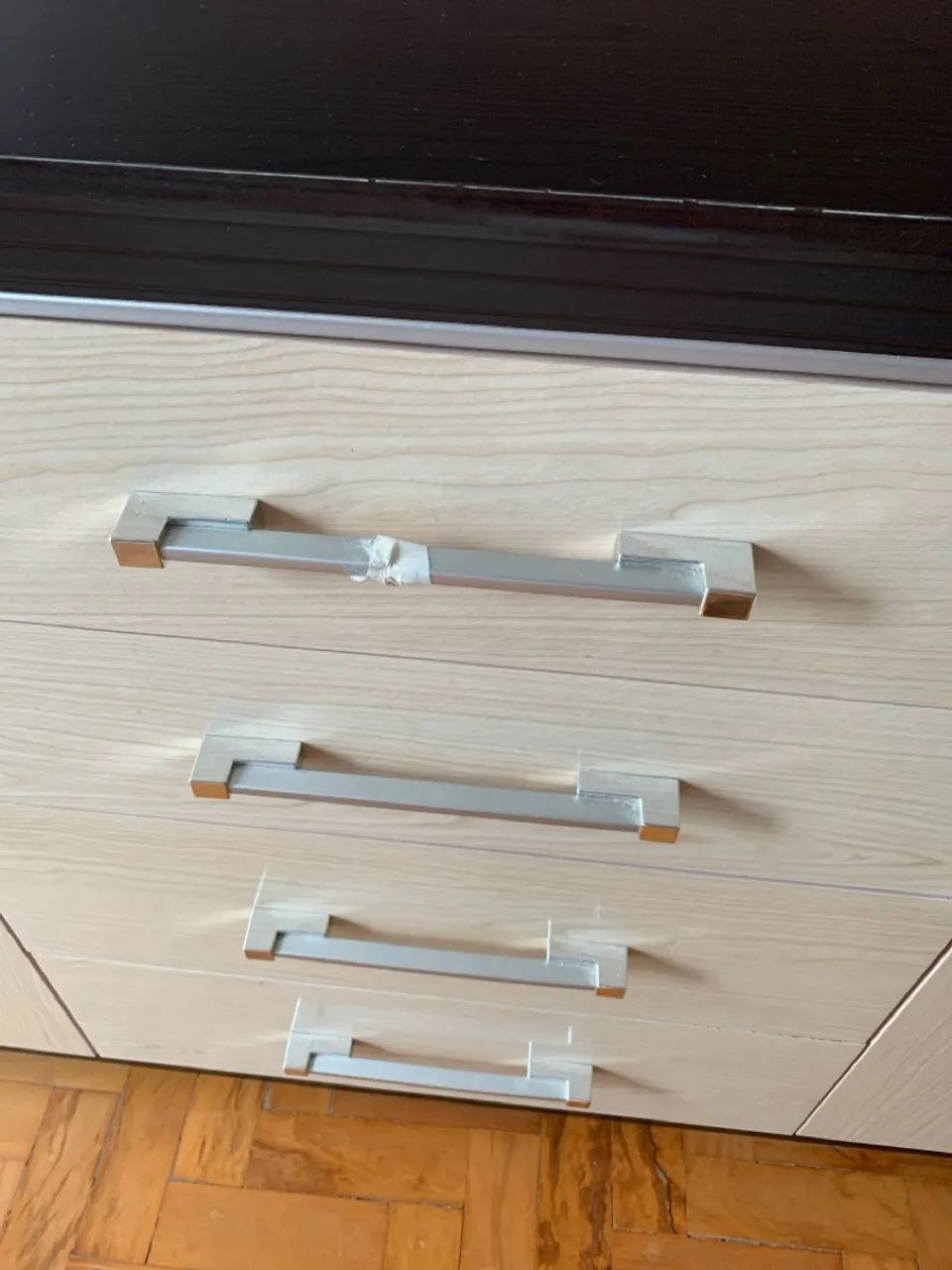 Rack de madeira com 4 gavetas - Foto 4